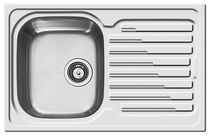 Lavello a 1 vasca / in acciaio inox / con...