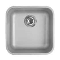 Lavello a 1 vasca / in acciaio inox / sottotop...