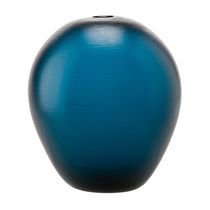 Vaso moderno / in vetro soffiato / blu