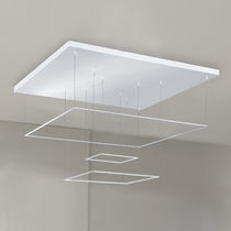 Luce a sospensione / LED / quadrata / rettangolare