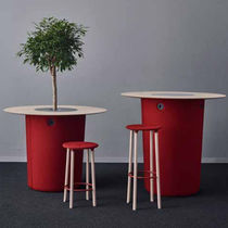 Tavolo moderno / in legno / rotondo / con...