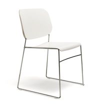 Sedia visitatore moderna / in rovere / in...