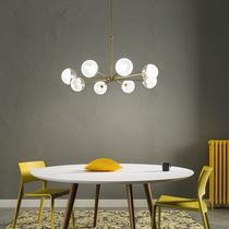 Lampada a sospensione / in ottone / in vetro...