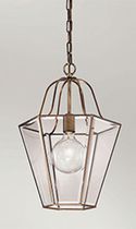 Lampada a sospensione / in ottone / in vetro...