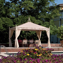 Gazebo in acciaio / tetto in tela / contract