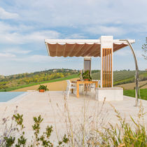 Gazebo in alluminio / tetto in policarbonato