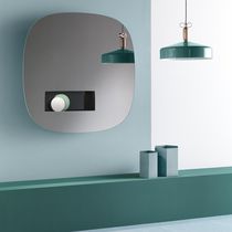 Specchio a muro / moderno / bianco / nero