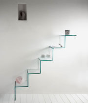 Mensola / design originale / in vetro