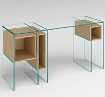 Consolle moderna / in legno / in vetro /...