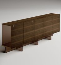 Credenza moderna / in legno / in vetro /...