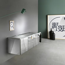 Credenza a muro / moderna / in vetro