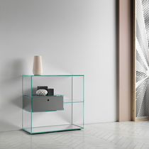 Scaffale moderno / in legno / in vetro /...