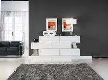 Cassettone moderno / in legno / bianco