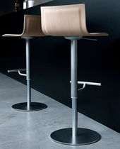 Sedia alta moderna / in pelle / in legno...