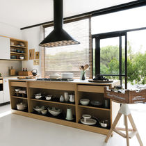 Cucina moderna / in legno / con isola /...