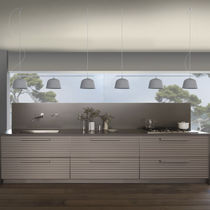 Cucina moderna / in alluminio / con isola...
