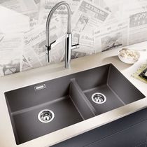 Lavello a 2 vasche / in composito / sottotop...