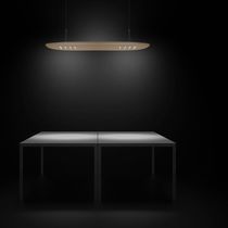 Lampada a sospensione / in legno / moderna...