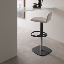 Sgabello da bar moderno / in pelle / con...
