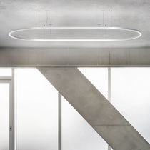 Luce a sospensione / LED / ovale / in alluminio