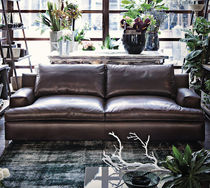Divano modulare / moderno / marrone / grigio