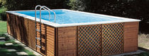 Piscina da esterno / fuoriterra / in legno