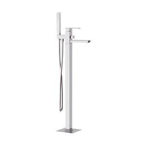 miscelatore per vasca / a pavimento / in ottone cromato / da bagno