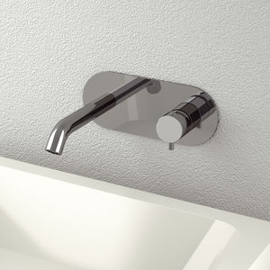 miscelatore per lavabo / da incasso / in ottone cromato / da bagno