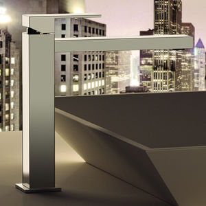 miscelatore per lavabo / in ottone cromato / da bagno / 1 foro