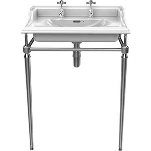 supporto per lavabo in cromo