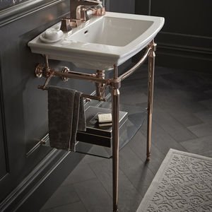 supporto per lavabo in metallo