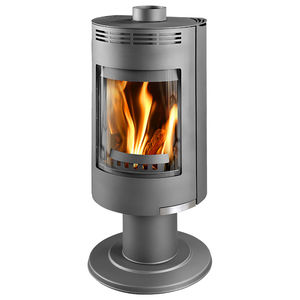 stufa a legna / in metallo / moderna / 7.5 kW