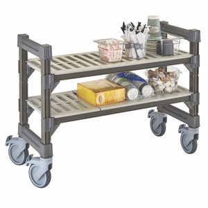 scaffale basso / mobile / moderno / in plastica