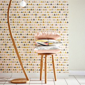 carta da parati moderna / a motivi / aspetto tessuto / a colori
