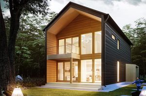 casa modulare / moderna / in legno / ecologica