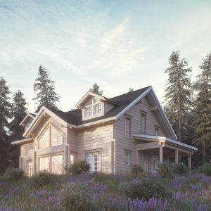 casa passiva / tipo / moderna / in legno