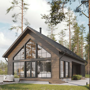 casa in legno massiccio assemblato