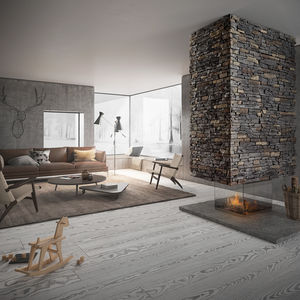 lastra di paramento in calcestruzzo / per esterni / indoor / aspetto pietra