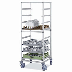 carrello per trasporto di stoviglie