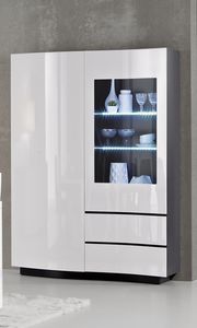 credenza con alzata contemporanea