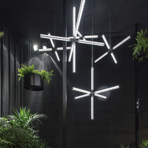 lampada a sospensione / moderna / in cristallo / LED