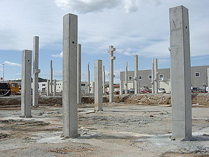 pilastro prefabbricato in cemento armato