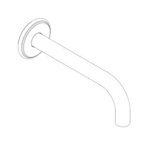 bocca per lavabo in ottone 1