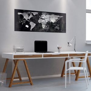 tabellone magnetico / nero / da parete / in vetro