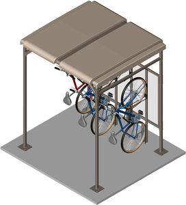 pensilina per biciclette per spazi pubblici
