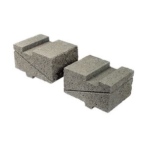 muro di contenimento in calcestruzzo / prefabbricato / per recinzione di giardino / finitura pietra