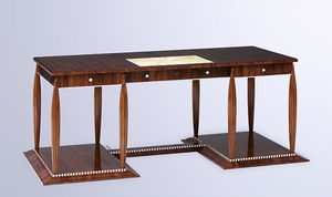 scrivania impiallacciata in legno / Art Deco / contract / su misura