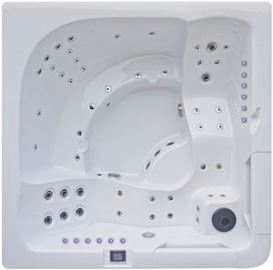 spa fuoriterra / da incasso / quadrata / 5 posti