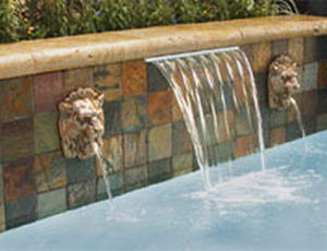 cascata per piscina