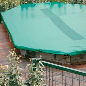 protezione per piscina con occhielli